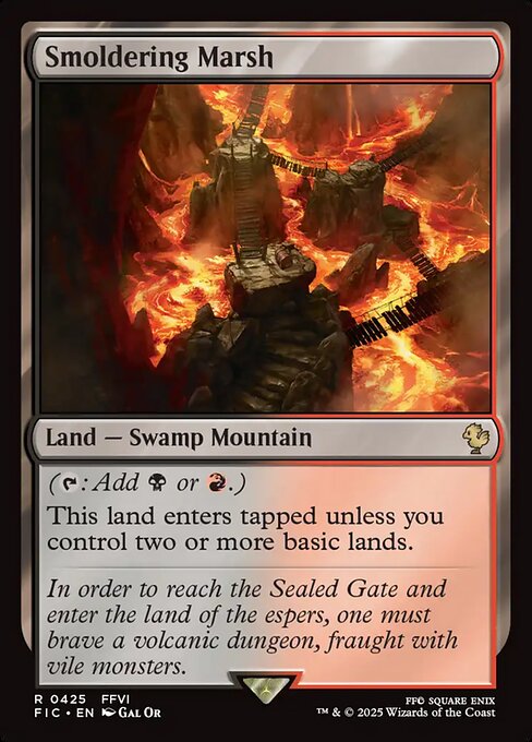 Smoldering Marsh - Final Fantasy Commander #425