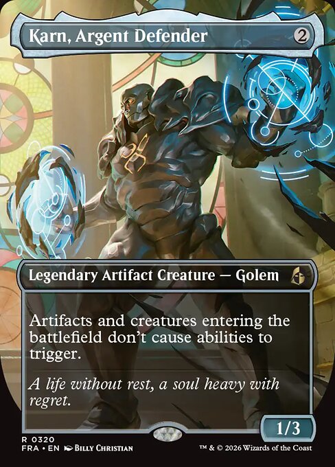 Karn, Argent Defender - Reality Fracture - Foil