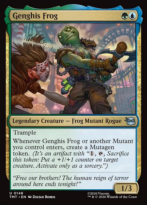Genghis Frog - Teenage Mutant Ninja Turtles #148 Magic: The Gathering card image