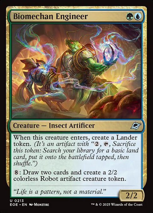 Biomechan Engineer Edge of Eternities Magic: The Gathering card image
