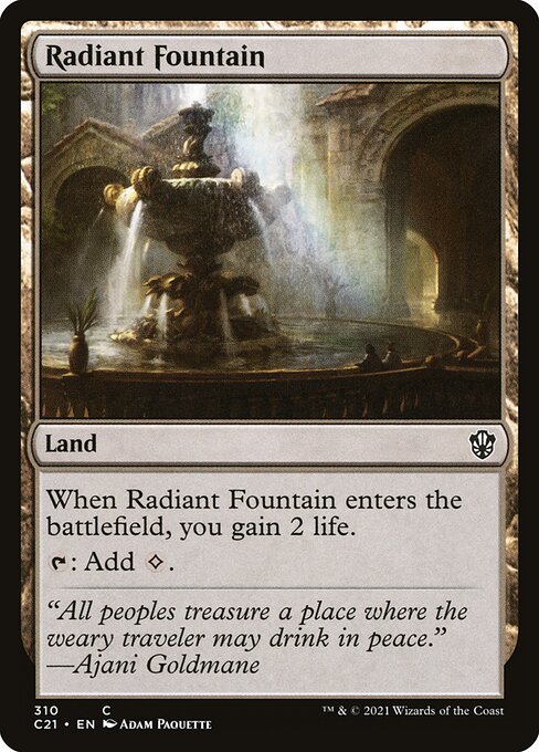Radiant Fountain - Commander 2021 #310