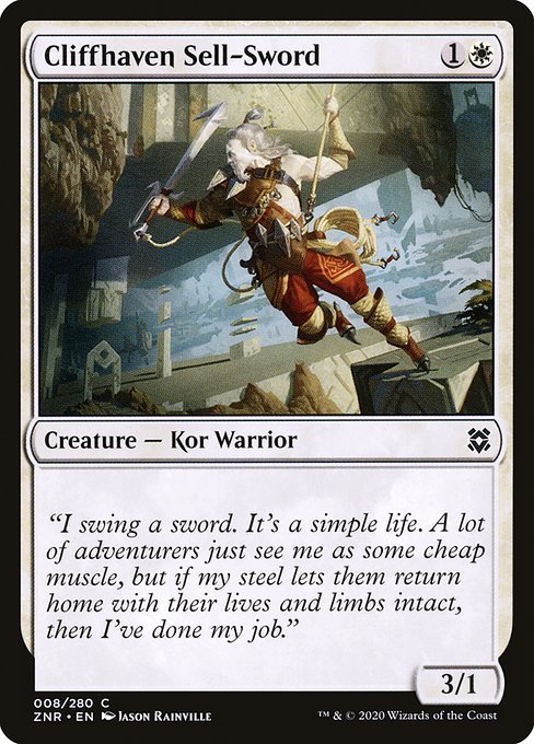 Cliffhaven Sell-Sword - Zendikar Rising #8