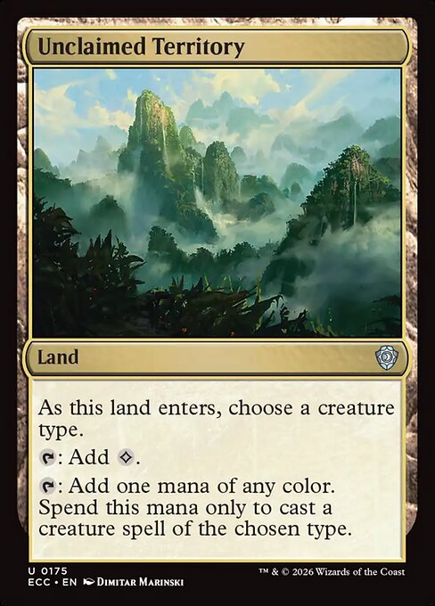 Unclaimed Territory - Lorwyn Eclipsed Commander #175