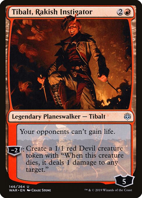Tibalt, Rakish Instigator War of the Spark Magic: The Gathering card image