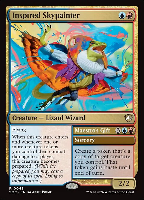 Inspired Skypainter // Maestro's Gift - Secrets of Strixhaven Commander #48