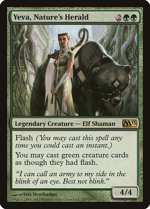 Yeva, Nature's Herald Magic 2013 Magic: The Gathering card image