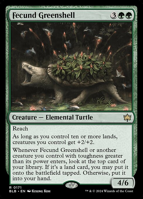 Fecund Greenshell - Bloomburrow #171