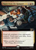 Taunt from the Rampart Marvel Super Heroes Commander Magic: The Gathering card image