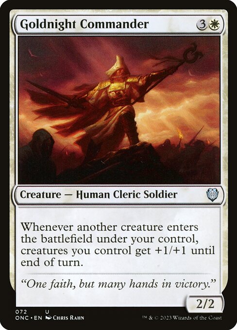 Goldnight Commander - Phyrexia: All Will Be One Commander #72