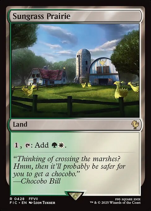 Sungrass Prairie - Final Fantasy Commander #428 Magic: The Gathering card image