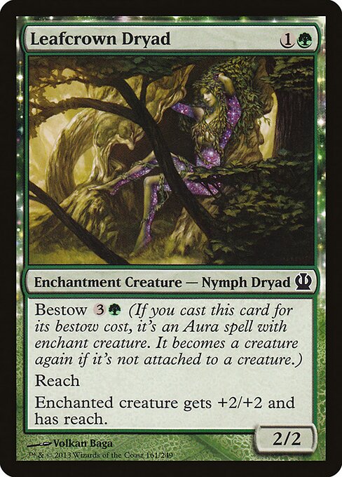 Leafcrown Dryad Theros Magic: The Gathering card image