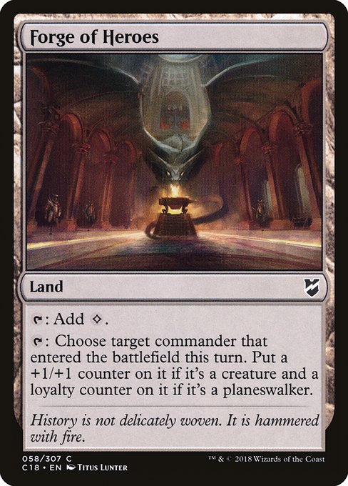Forge of Heroes - Commander 2018 #58 Magic: The Gathering card image