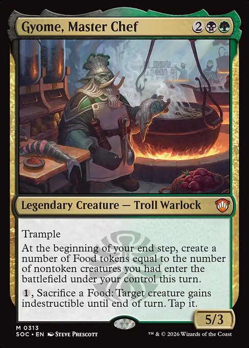 Gyome, Master Chef - Secrets of Strixhaven Commander #313