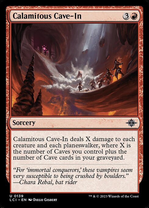 Calamitous Cave-In - The Lost Caverns of Ixalan #139
