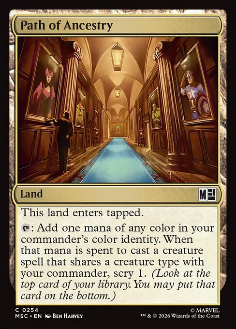 Path of Ancestry Marvel Super Heroes Commander Magic: The Gathering card image