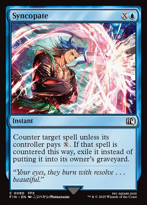 Syncopate Final Fantasy Magic: The Gathering card image