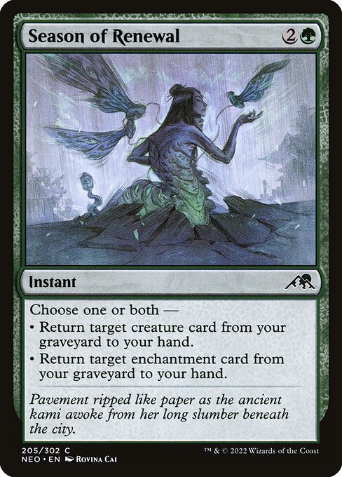 Season of Renewal Kamigawa: Neon Dynasty Magic: The Gathering card image