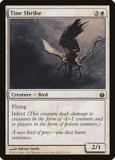Tine Shrike - Mirrodin Besieged #17 Magic: The Gathering card image