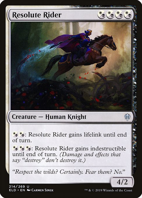 Resolute Rider - Throne of Eldraine #214