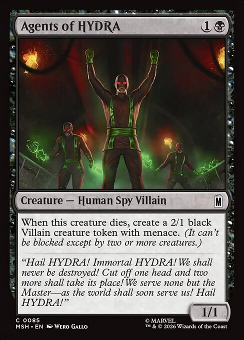Agents of HYDRA Marvel Super Heroes Magic: The Gathering card image