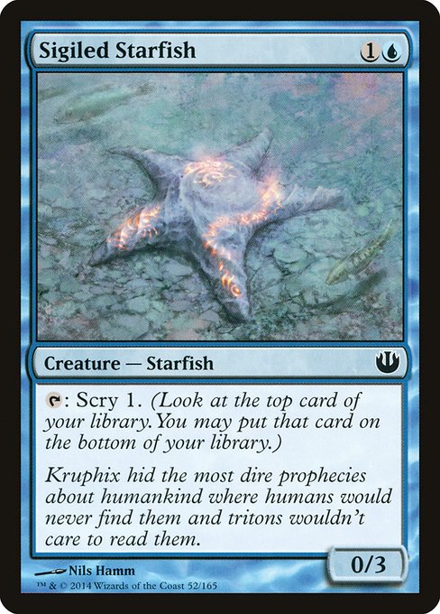 Sigiled Starfish - Journey into Nyx #52 Magic: The Gathering card image