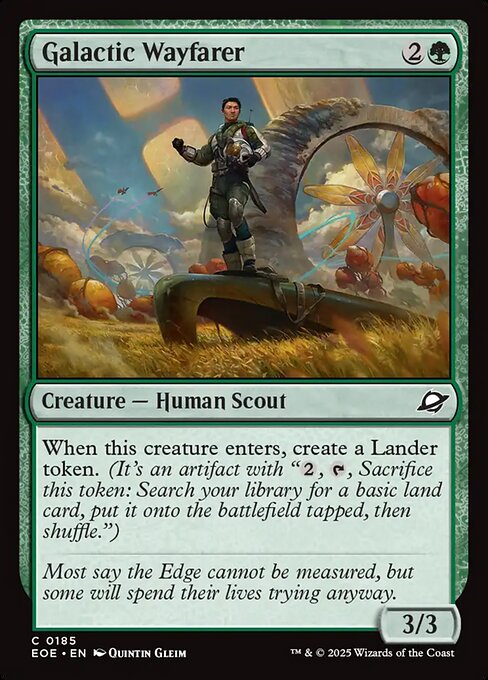 Galactic Wayfarer Edge of Eternities Magic: The Gathering card image