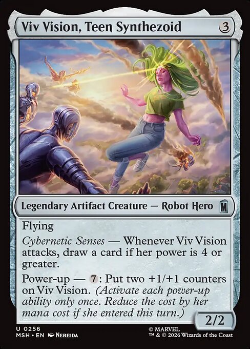 Viv Vision, Teen Synthezoid Marvel Super Heroes Magic: The Gathering card image