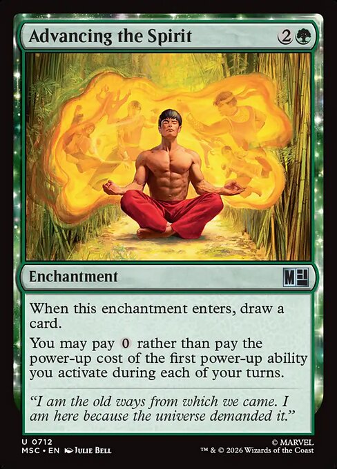 Advancing the Spirit - Marvel Super Heroes Commander #712 (Foil)