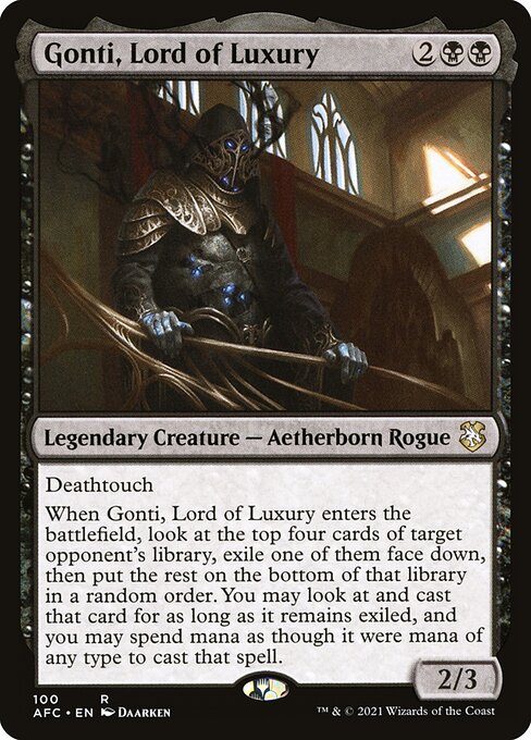 Gonti, Lord of Luxury - Forgotten Realms Commander #100