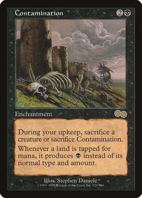 Contamination Urza's Saga Magic: The Gathering card image