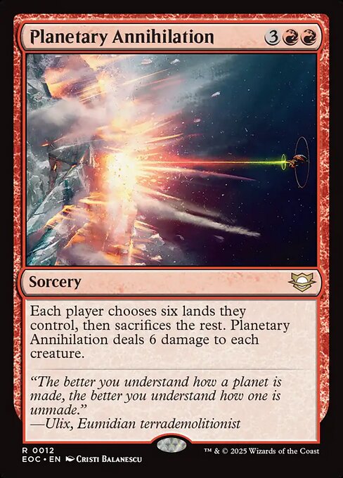 Planetary Annihilation - Edge of Eternities Commander #12