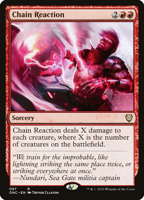 Chain Reaction - Phyrexia: All Will Be One Commander #97