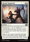 Heroic Teamwork Marvel Super Heroes Commander Magic: The Gathering card image