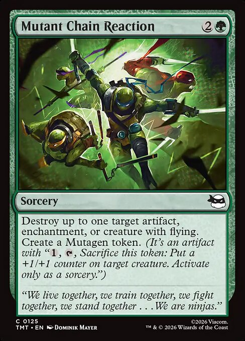 Mutant Chain Reaction - Teenage Mutant Ninja Turtles #125 Magic: The Gathering card image