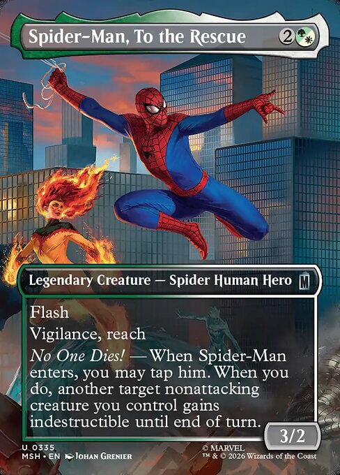 Spider-Man, To the Rescue Marvel Super Heroes Magic: The Gathering card image