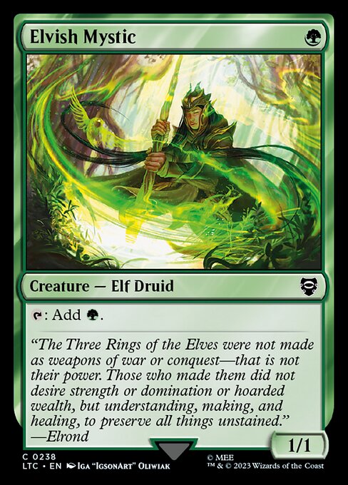 Elvish Mystic Tales of Middle-earth Commander Magic: The Gathering card image
