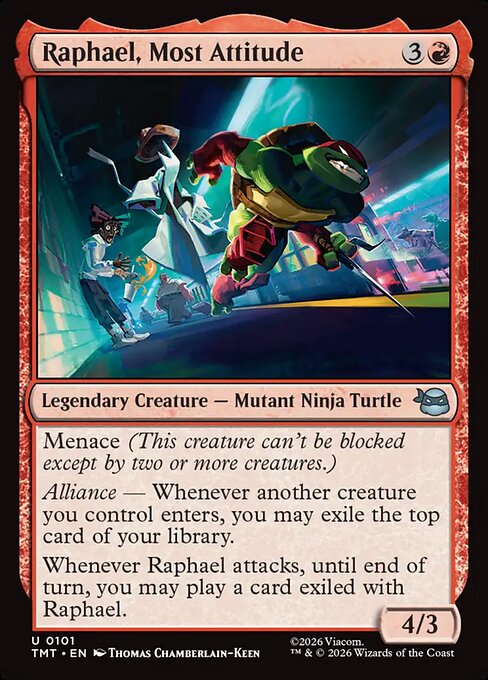 Raphael, Most Attitude Teenage Mutant Ninja Turtles Magic: The Gathering card image