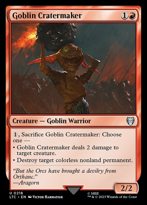 Goblin Cratermaker - Tales of Middle-earth Commander #218
