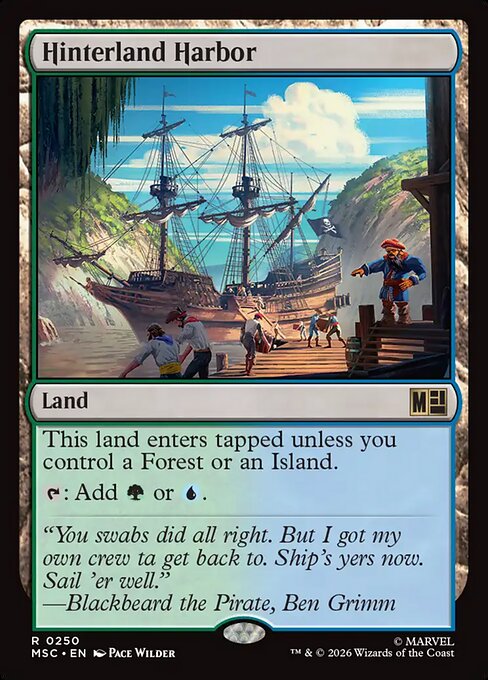 Hinterland Harbor Marvel Super Heroes Commander Magic: The Gathering card image