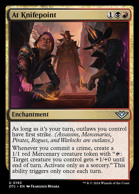 At Knifepoint Outlaws of Thunder Junction Magic: The Gathering card image