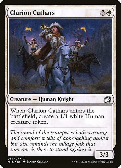 Clarion Cathars - Innistrad: Midnight Hunt #14