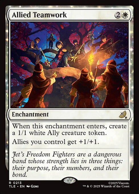 Allied Teamwork Avatar: The Last Airbender Eternal Magic: The Gathering card image
