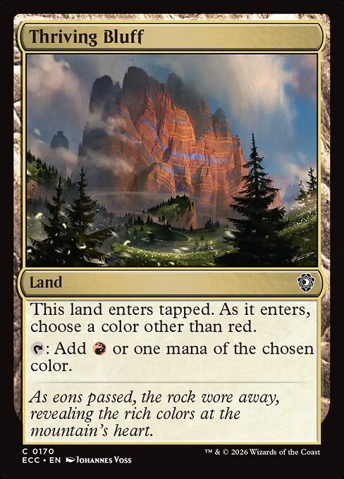 Thriving Bluff - Lorwyn Eclipsed Commander #170