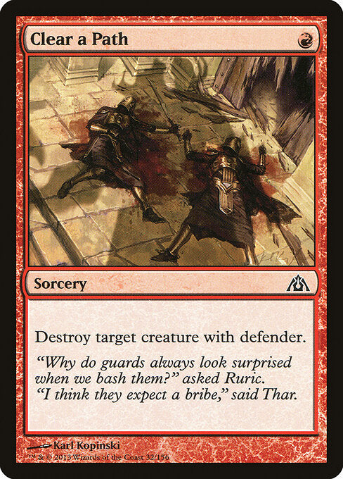 Clear a Path Dragon's Maze Magic: The Gathering card image