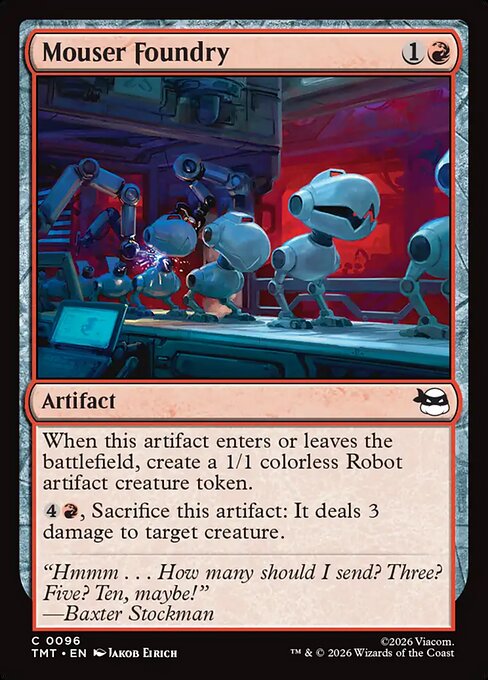 Mouser Foundry - Teenage Mutant Ninja Turtles #96 Magic: The Gathering card image