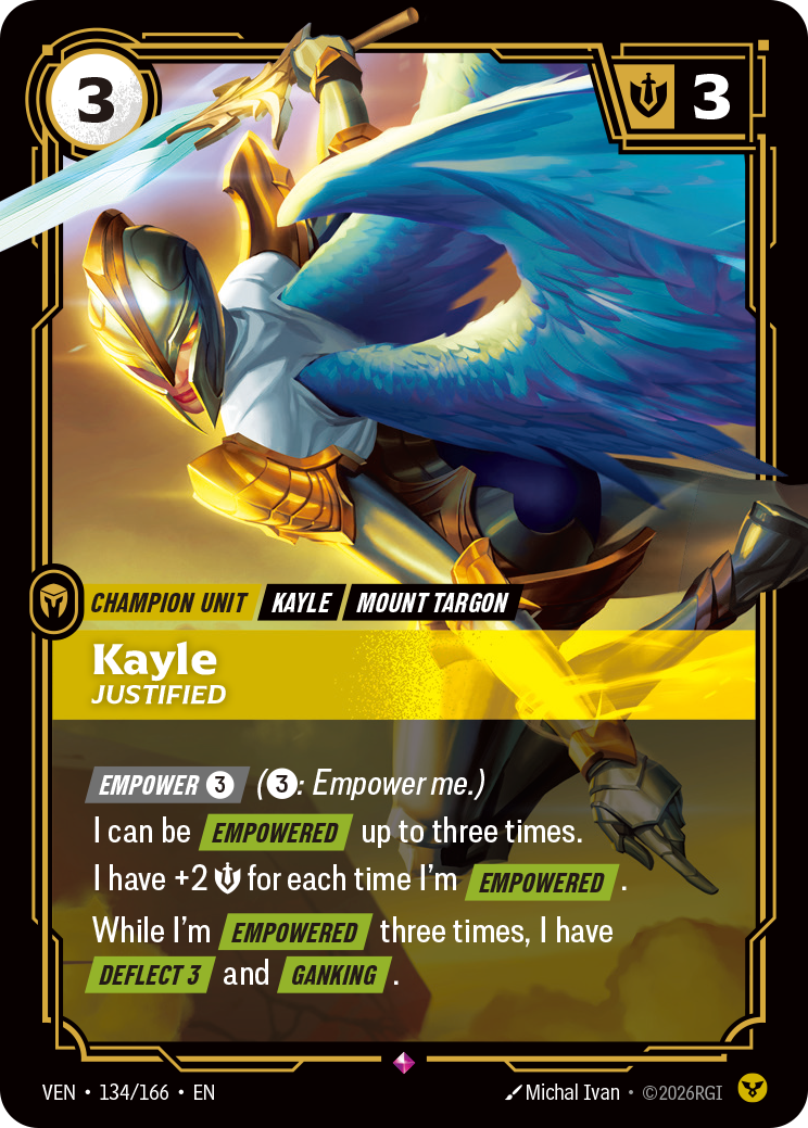 Kayle, Justified Riftbound card