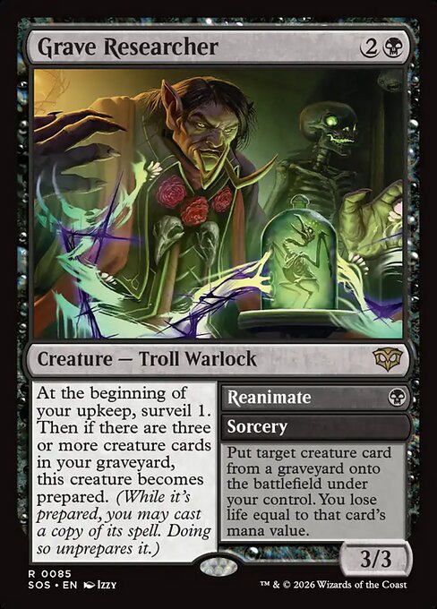 Grave Researcher // Reanimate - Secrets of Strixhaven #85