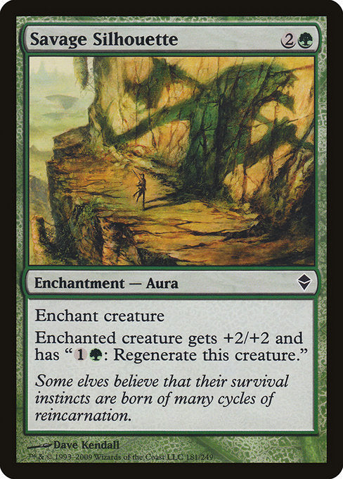 Savage Silhouette - Zendikar #181