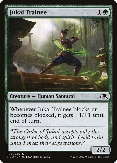 Jukai Trainee Kamigawa: Neon Dynasty Magic: The Gathering card image