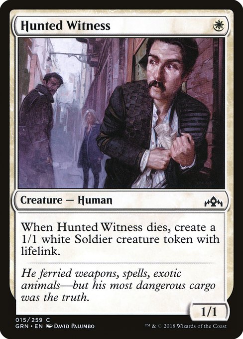Hunted Witness - Guilds of Ravnica #15 Magic: The Gathering card image